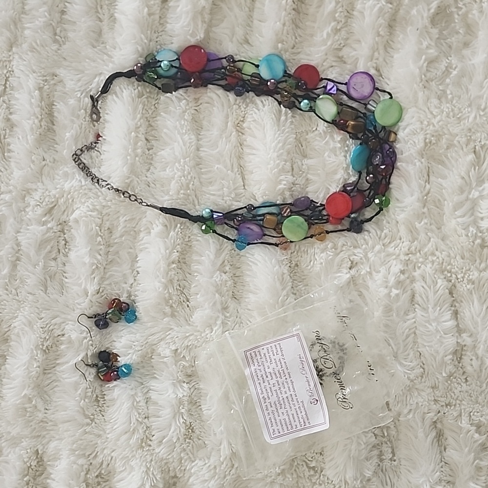 Premier Designs Spectrum necklace & earrings